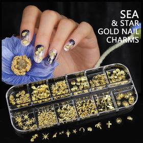 Teenitor charms applied on nails demonstrating finished look and luxe 3D texture