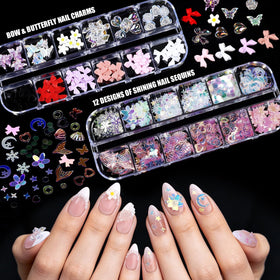 Teenitor assortment of charms and rhinestones adding sparkly decorative options