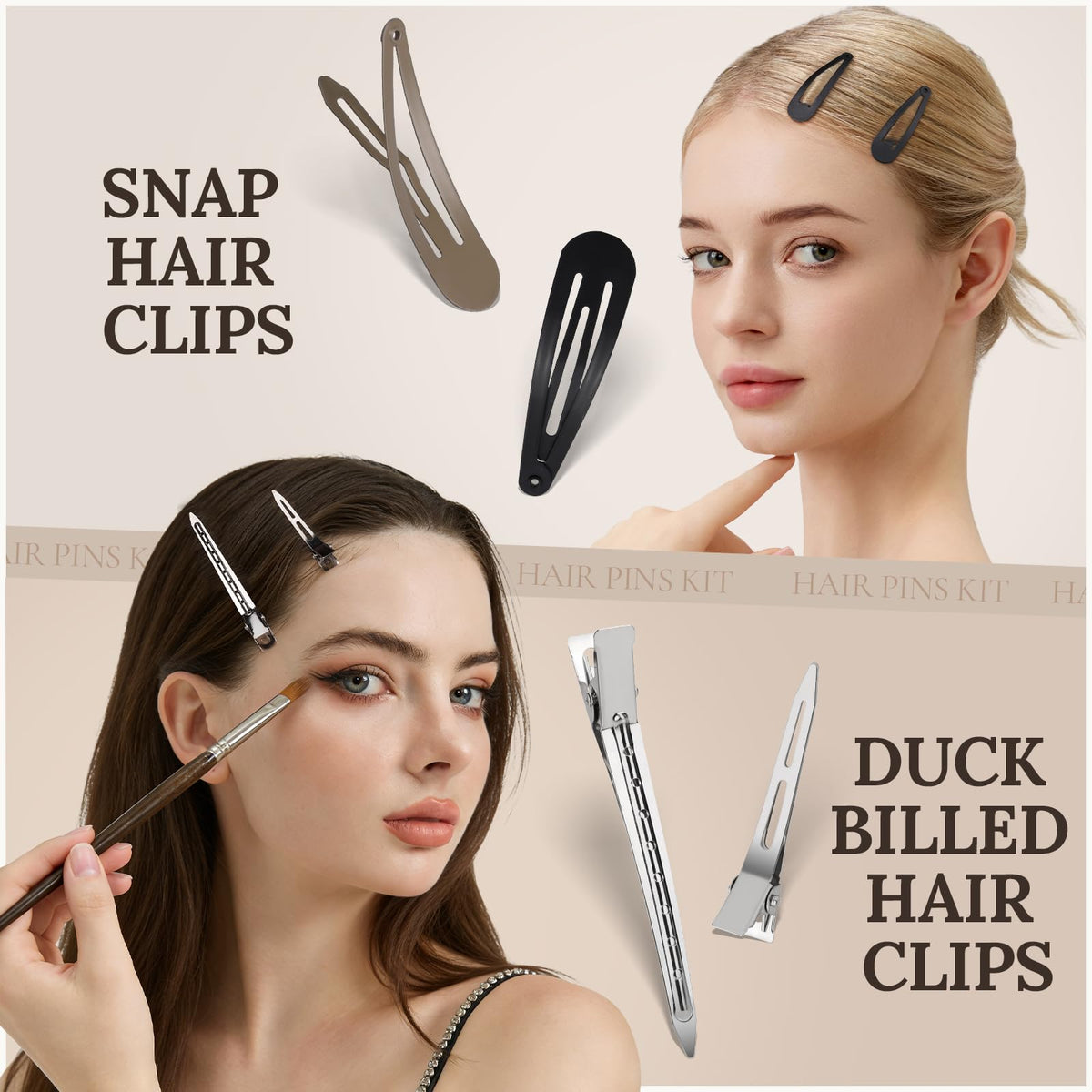 Teenitor clear and black hair bands display offering discreet elasticity