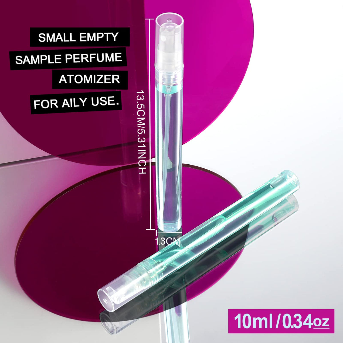 Close-up of Teenitor clear plastic bottle body highlighting durable PP texture and transparent design