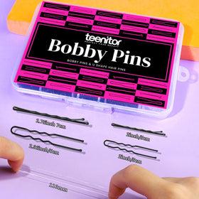 Teenitor clear hair bands in pile illustrating discreet ties and flexibility