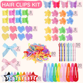 Teenitor close-up of colorful clips highlighting secure grip and smooth edges