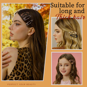 Teenitor clip securing bangs in place demonstrating gentle hold without pulling hair