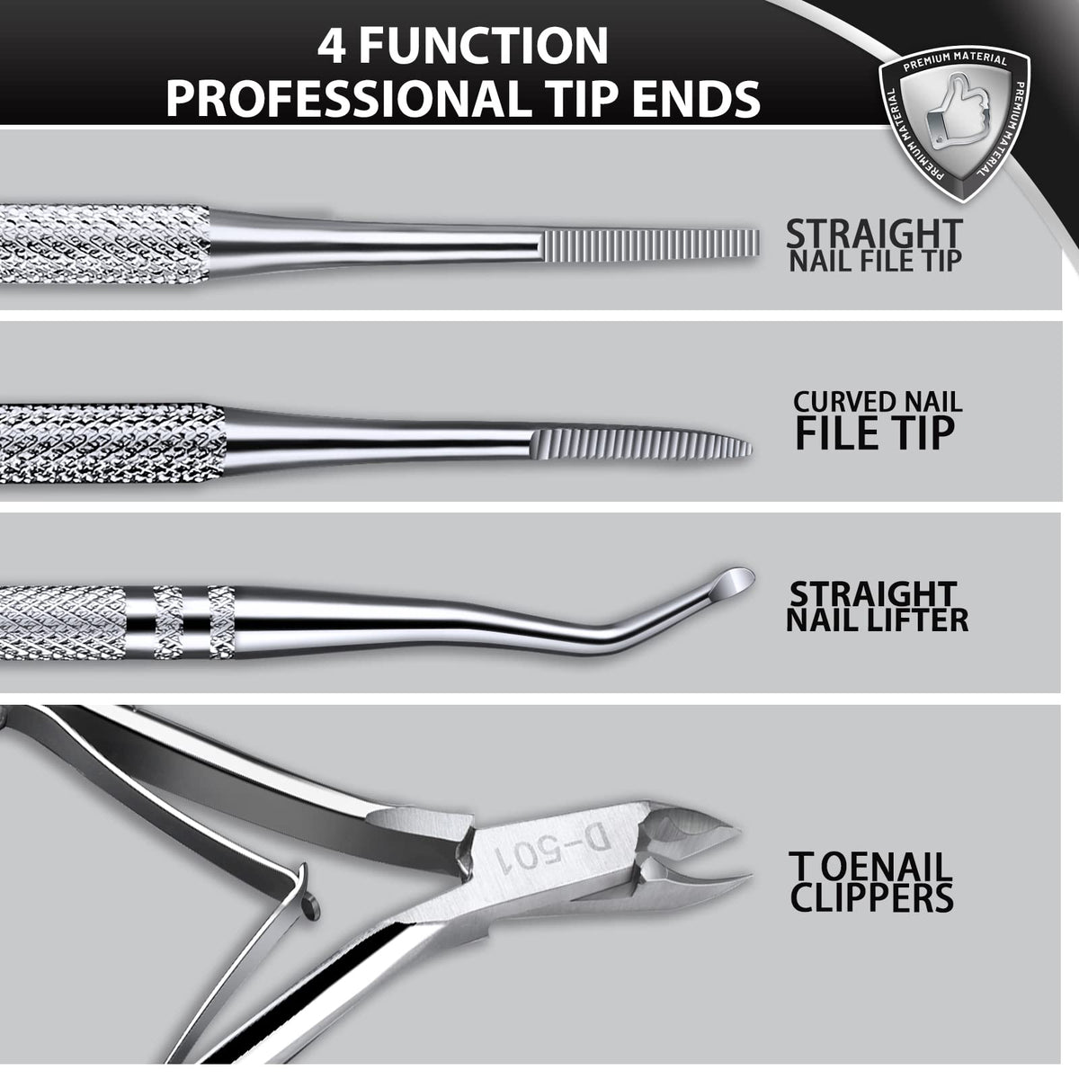 Teenitor stainless steel curved clippers close-up for precise trimming control