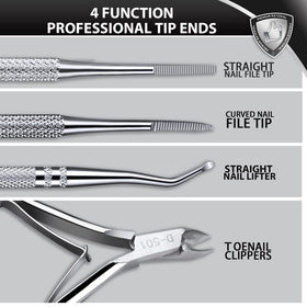 Teenitor stainless steel curved clippers close-up for precise trimming control