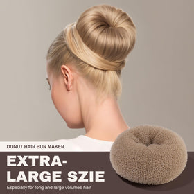 Teenitor close-up texture of bun shaper fabric highlighting breathable soft material