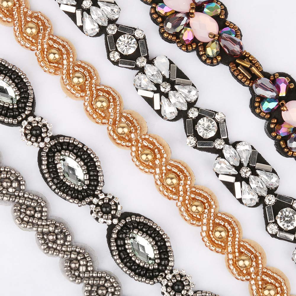 Teenitor close-up of rhinestone and bead detail highlighting sparkle benefit