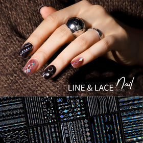 Teenitor close-up of holographic silver texture enhancing manicure shine