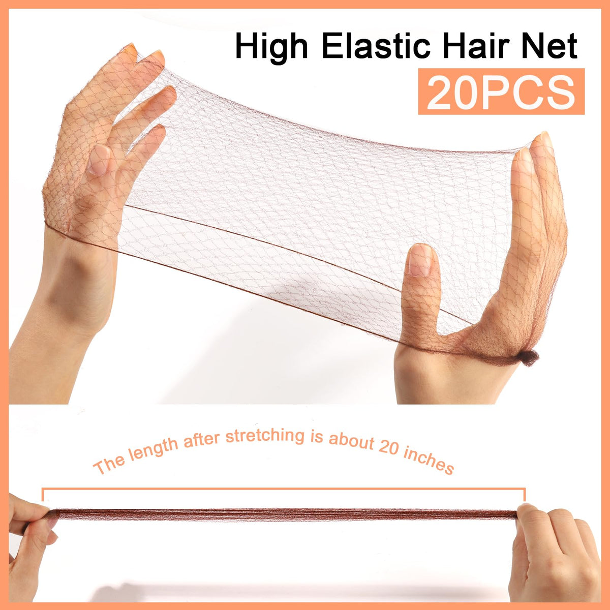 Teenitor close-up of nylon mesh texture, elastic and discreet