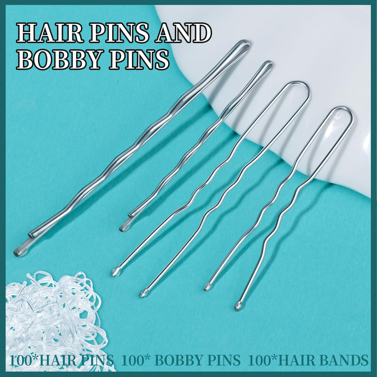 Teenitor close-up of silver bobby pin tips preventing hair damage
