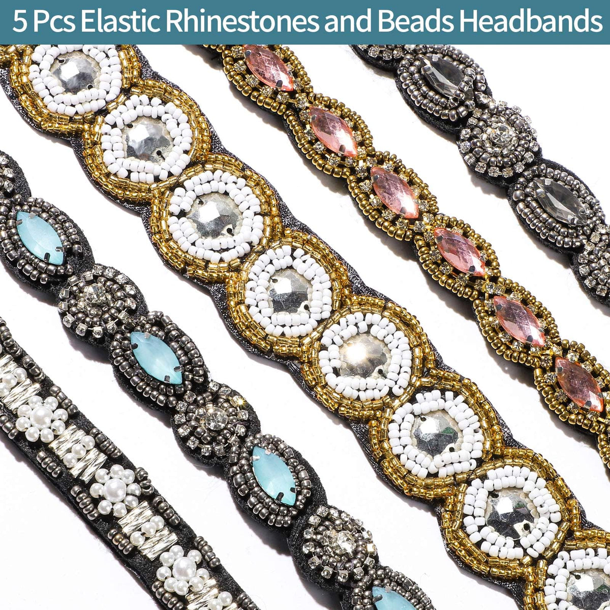 Teenitor close-up of rhinestones and beads highlighting craftsmanship and shine