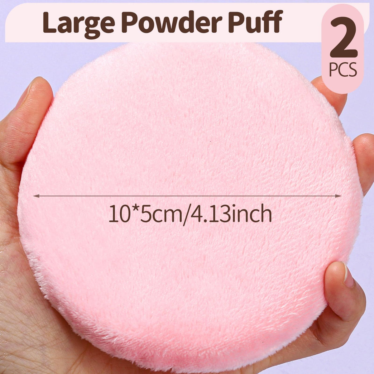 Teenitor close-up of soft velour texture highlighting gentle, even powder pickup