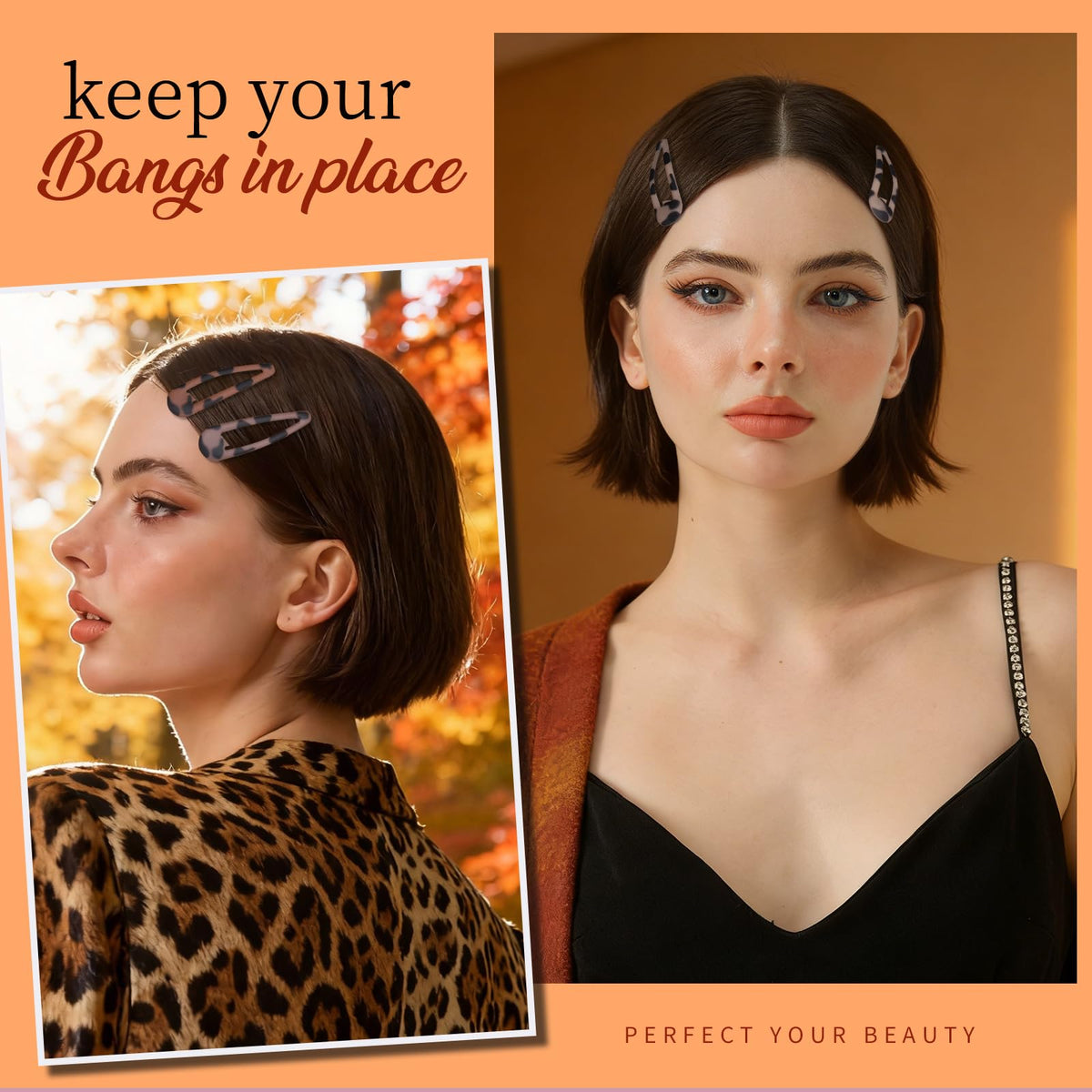 Teenitor spread of six neutral shades illustrating versatile color-matching for hair