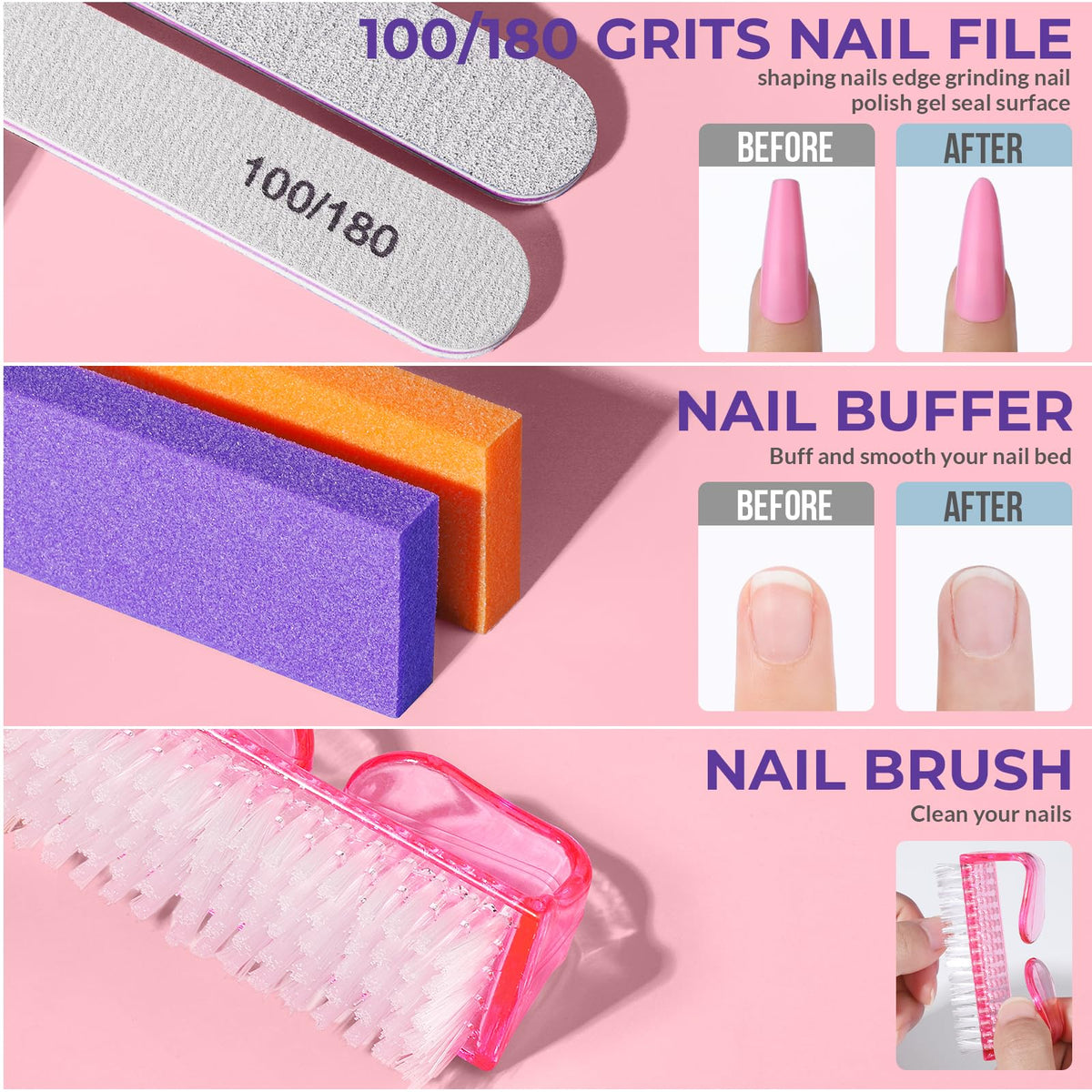 Teenitor stainless cuticle pusher, peeler and milk-and-honey oil for smoother cuticle care