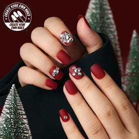 Teenitor sticker sheet and rhinestones for easy nail customization