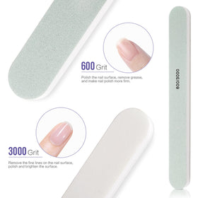 Teenitor dual-grit nail file 120/180 detail for shaping and thinning gel