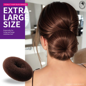 Teenitor extra-large donut beside ruler showing scale for maximum volume