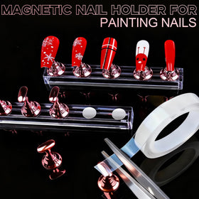Teenitor finished press-on nails displayed to show design possibilities