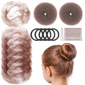 Teenitor front packaging showing complete ballet bun kit and benefits