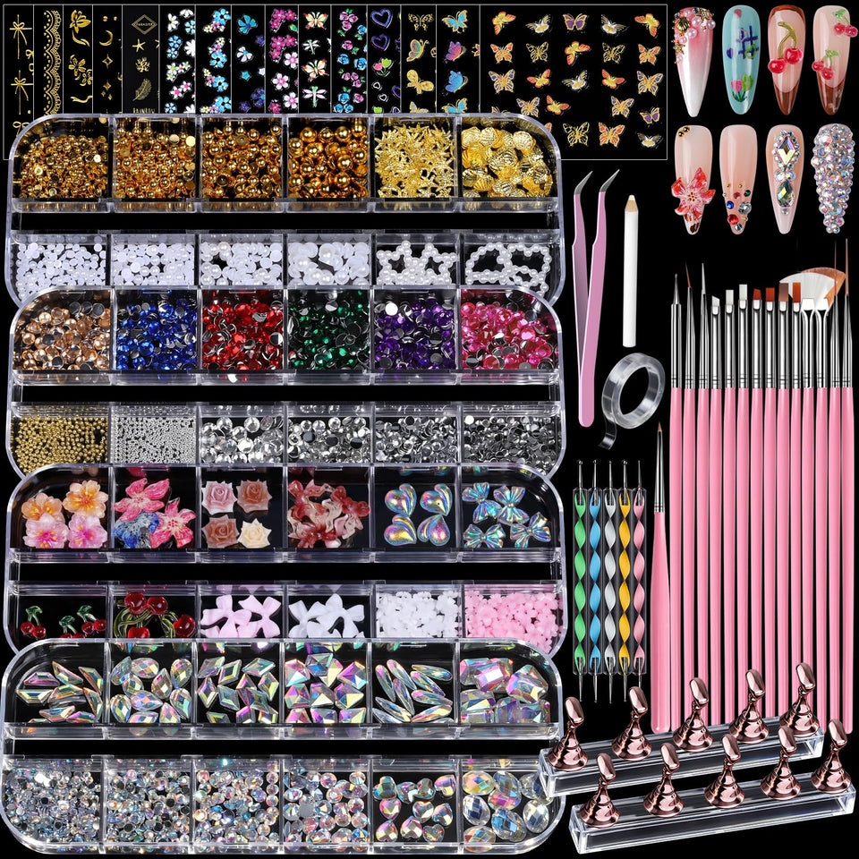 Teenitor front packaging showing full nail kit and components for creative manicures
