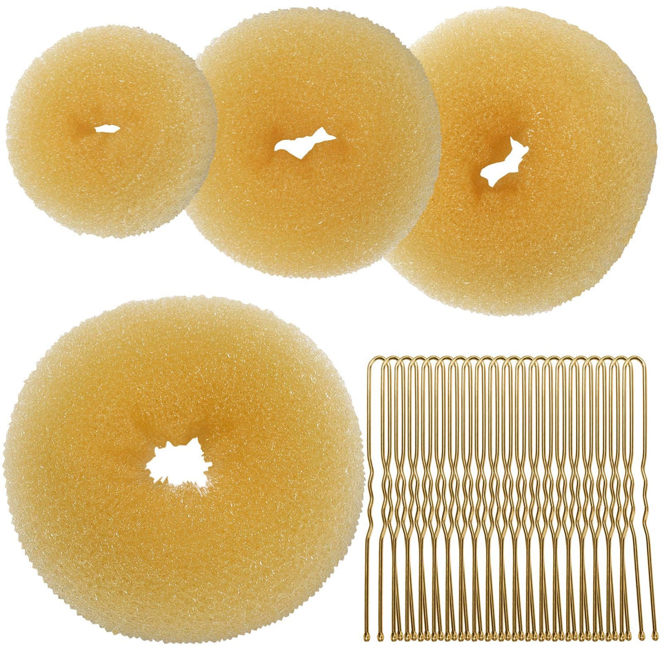 Teenitor front packaging showing the full gold bun shaper kit and 20 pins