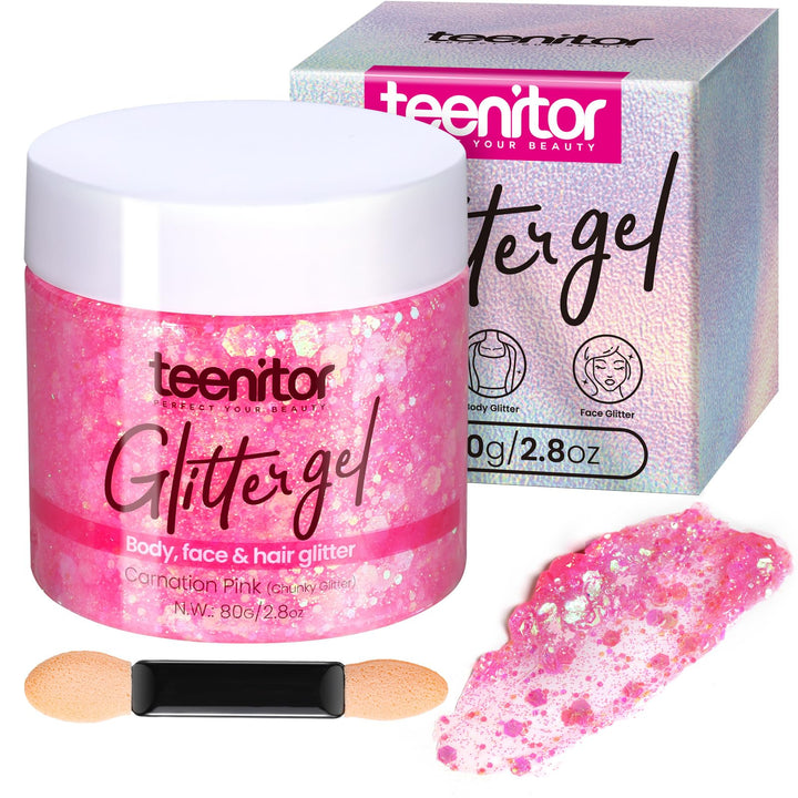 Teenitor front packaging showing pink holographic tube and benefits
