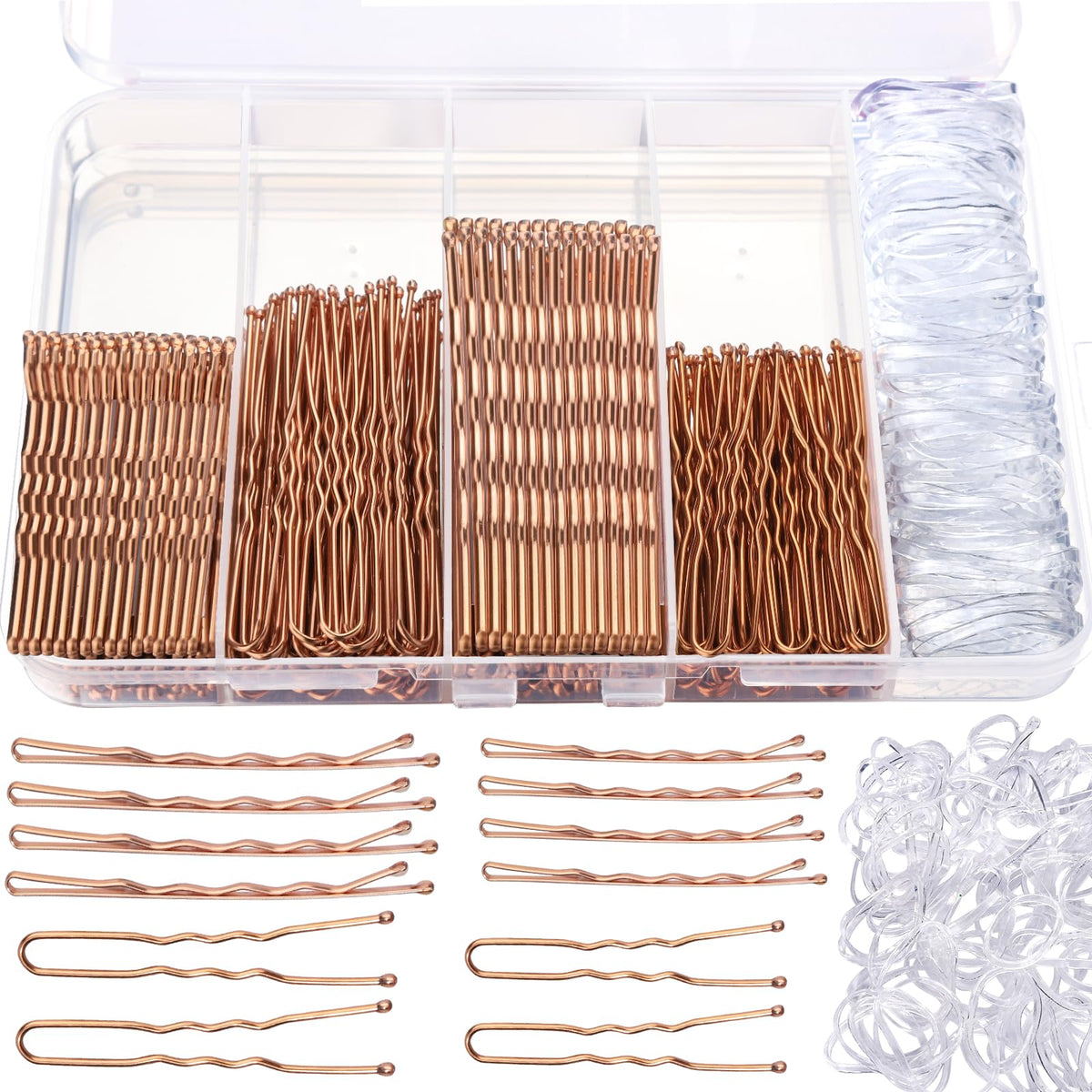 Teenitor front packaging showing rose gold pins and organized case for easy selection