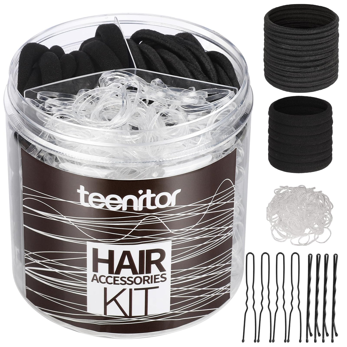Teenitor front packaging showing full accessories kit and tidy storage benefit