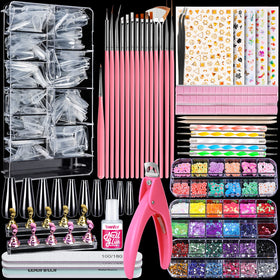 Teenitor front packaging showing full nail kit and tool assortment for easy crafting