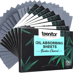 Teenitor front packaging showing 800 sheets and product name benefit quick oil control