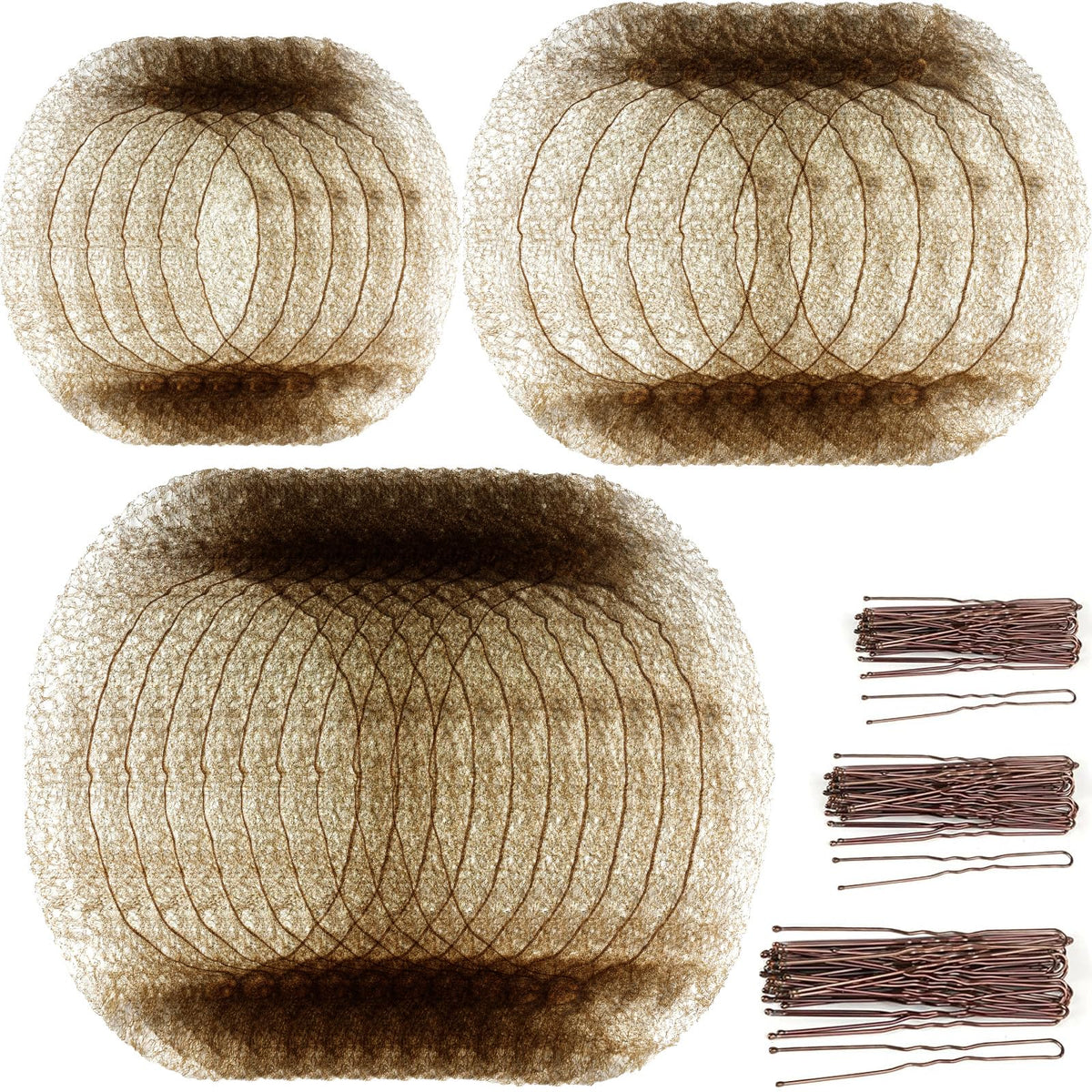 Teenitor front packaging showing hair net kit and pins for neat buns