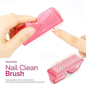 Teenitor gel nail brush bristle close-up for residue cleaning benefit