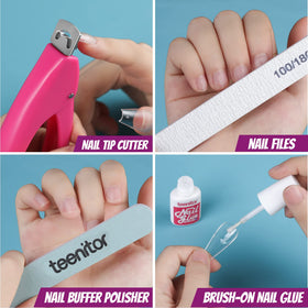 Teenitor glitter, rhinestones and sequins for adding sparkle and texture to nails