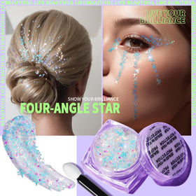 Teenitor assorted glitter shapes including stars hearts butterflies offering creative options