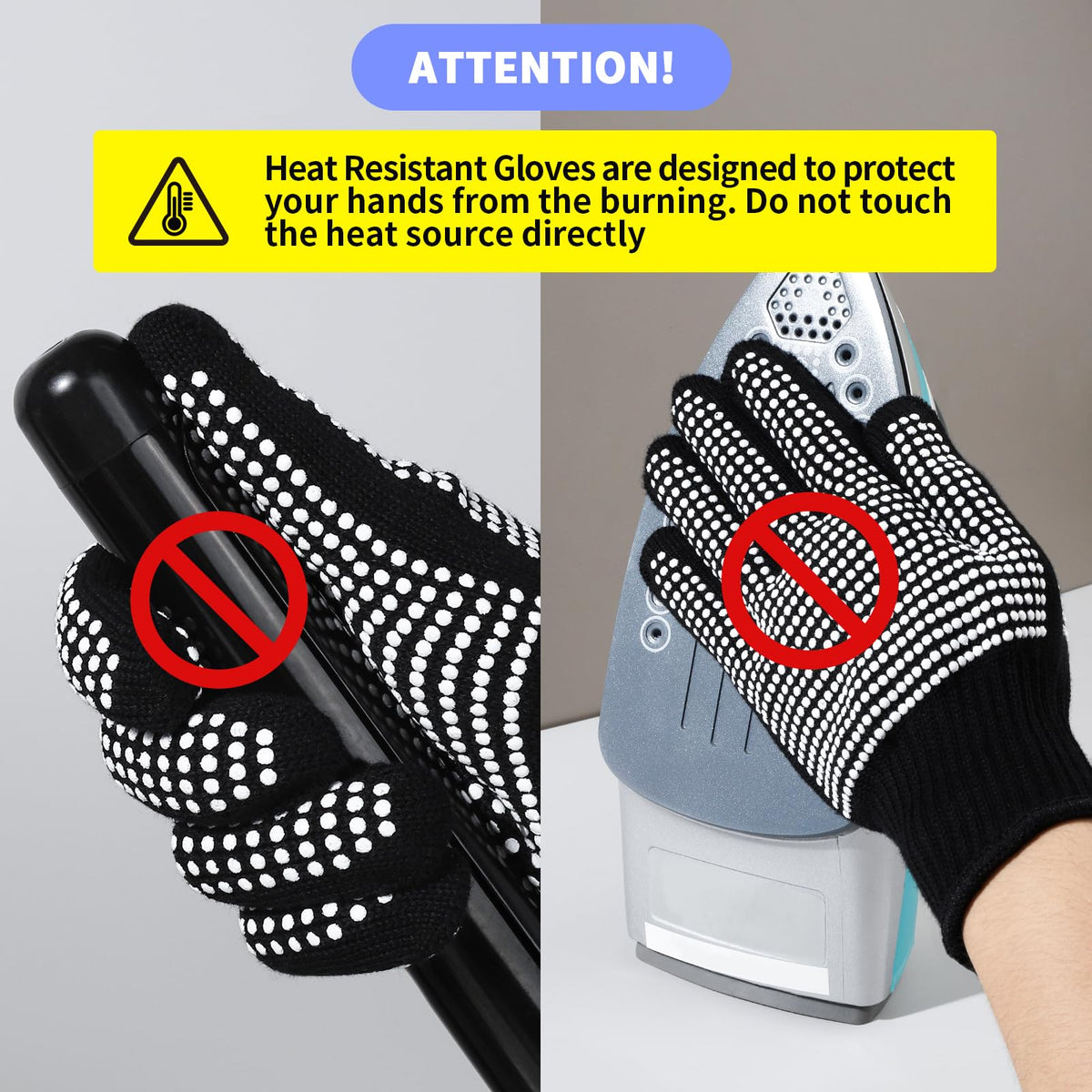 Teenitor gloves beside a ruler showing universal fit and size reference