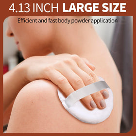 Teenitor powder puff inside clear plastic storage box for hygienic transport