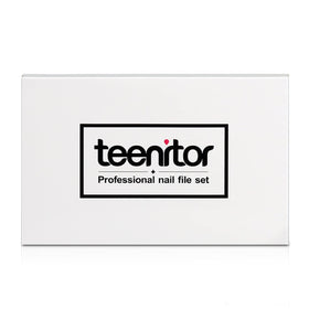 Person doing at-home manicure with Teenitor set for salon-quality finish