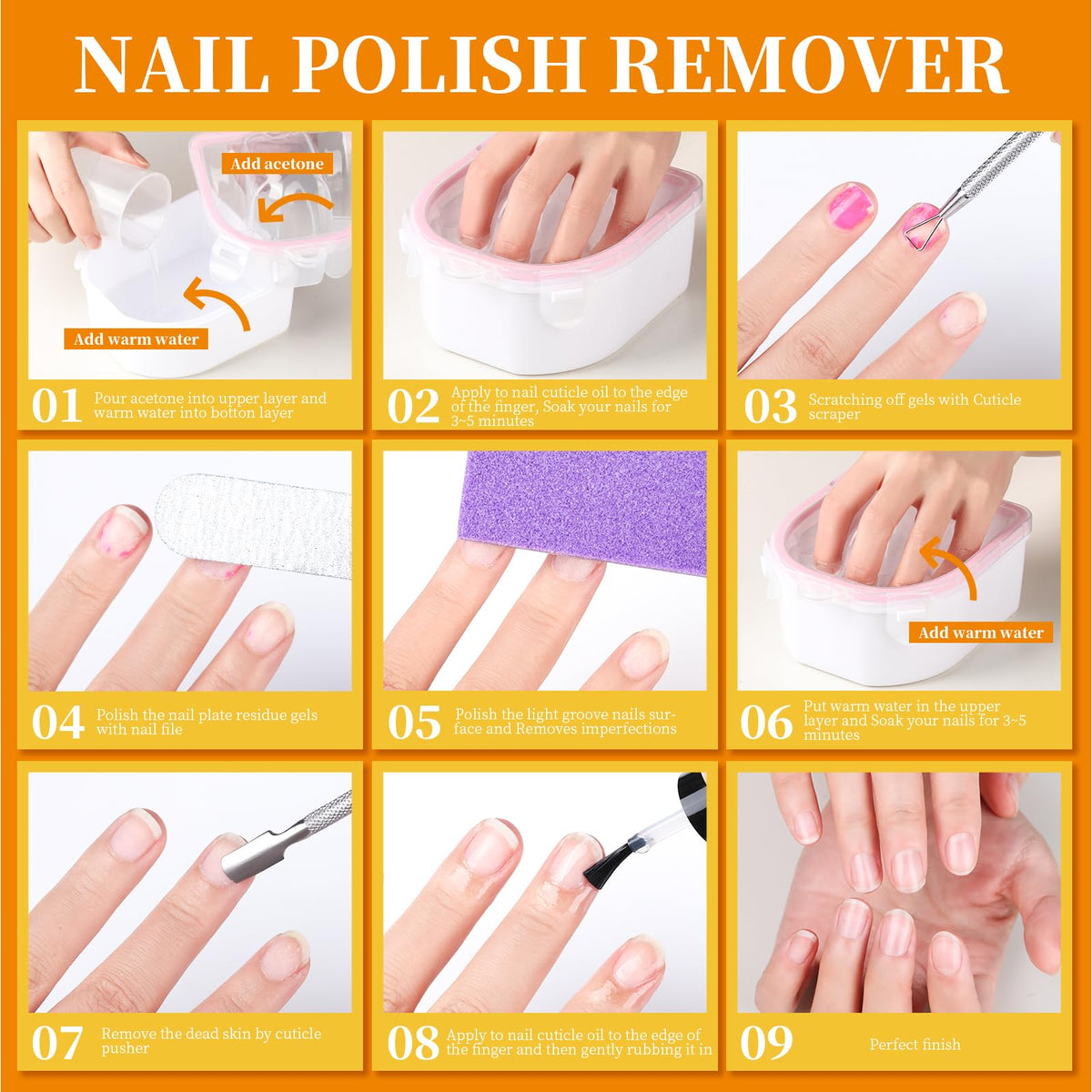 Teenitor lifestyle manicure setting showing convenient at-home soak-off and tidy results
