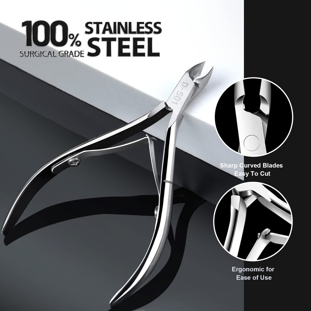 Teenitor two-sided lifter detail demonstrating slender tip for safe lifting