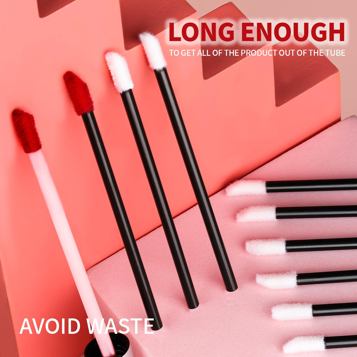 Teenitor doe-foot flocked lip tip close-up for smooth, precise lipstick and gloss application