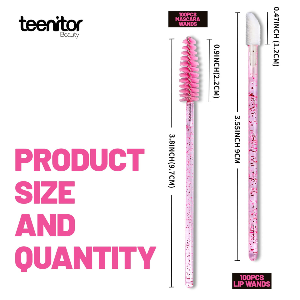 Teenitor lip wand close-up doe-foot tip for precise hygienic lipstick application
