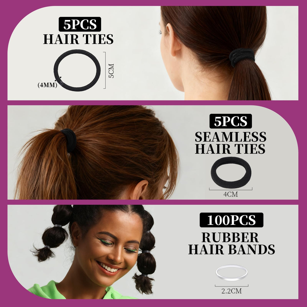 Teenitor loop styling tools side-by-side illustrating two sizes for versatility