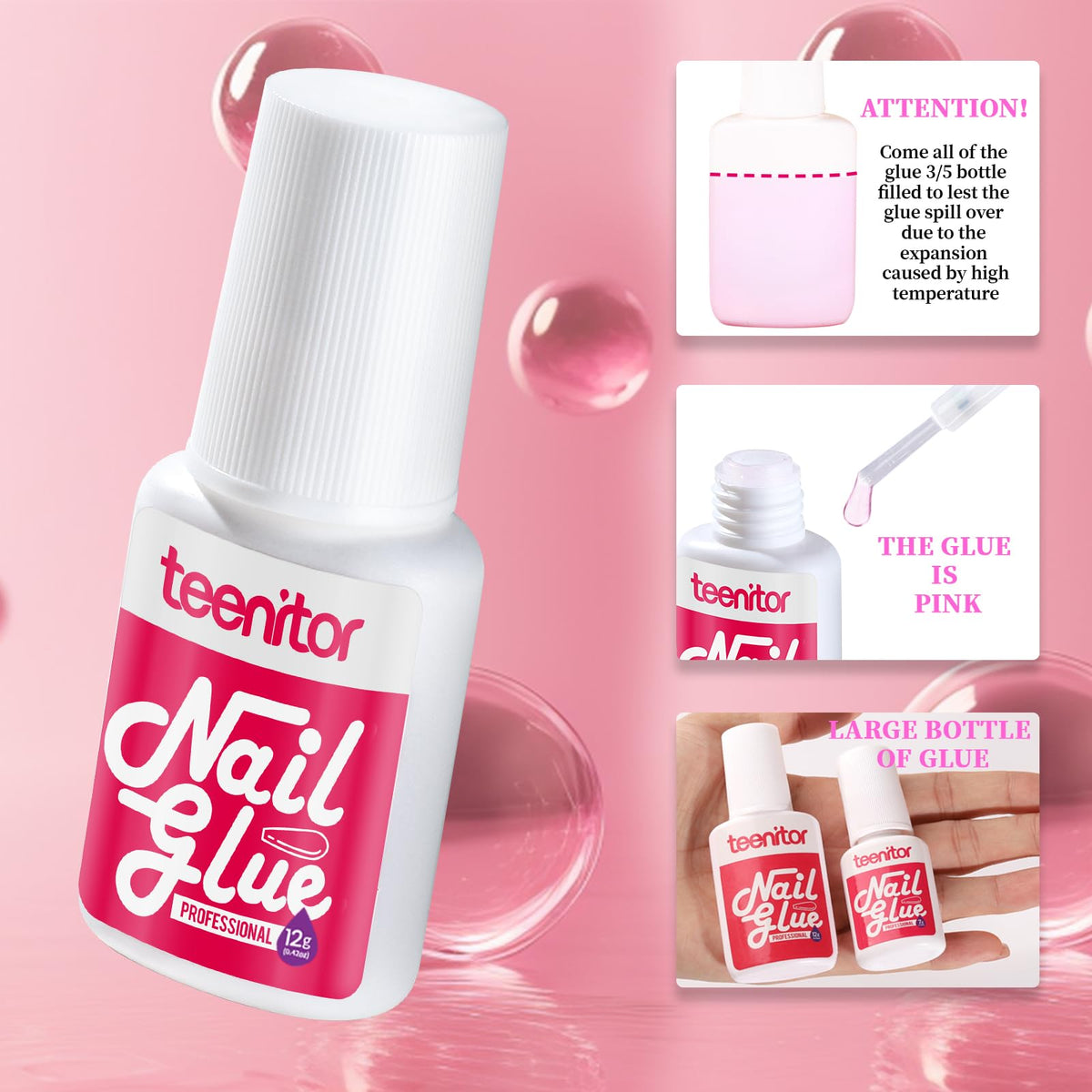 Teenitor magnetic nail stand with holders for stable nail art practice