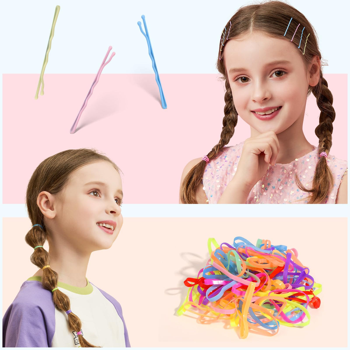 Teenitor mini claw clip in a girl’s hair demonstrating easy quick styling