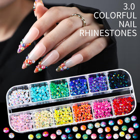Teenitor mixed colorful gems close-up showing shapes and vibrant sparkle for creativity
