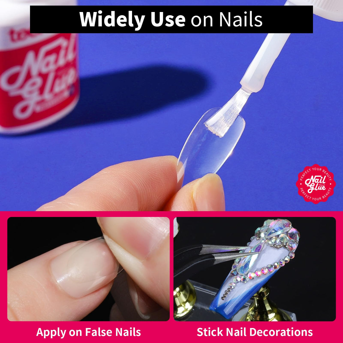 Teenitor kit layout with double-sided file and orange sticks for nail prep