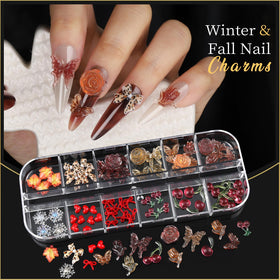 Teenitor applied on nails showing finished manicure and dimensional effect