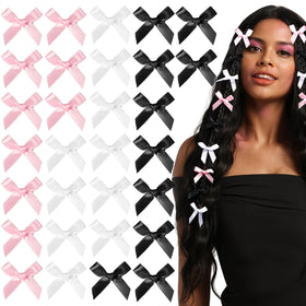 Teenitor front packaging showing 30 pink black white bows, convenient set