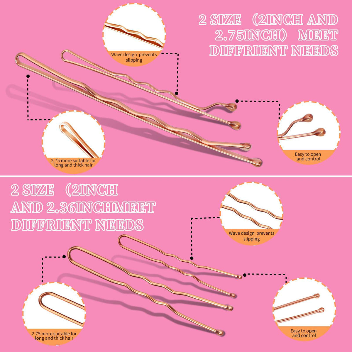 Teenitor pins securing a bun to show reliable hold during styling and performance
