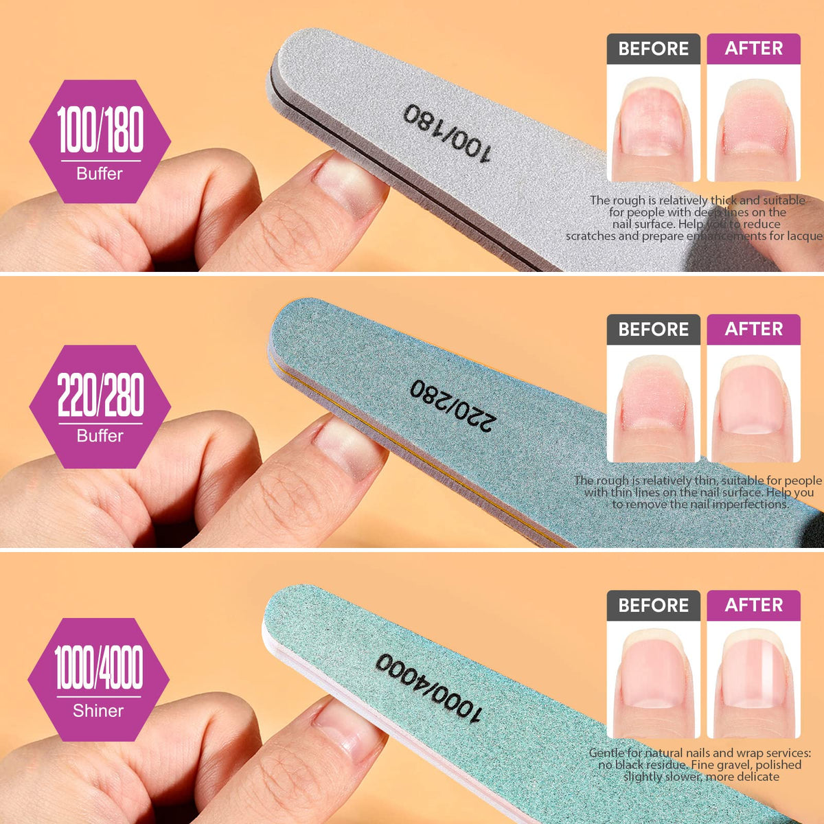 Teenitor dual-sided polish block showing high-grit shine side for glossy finish